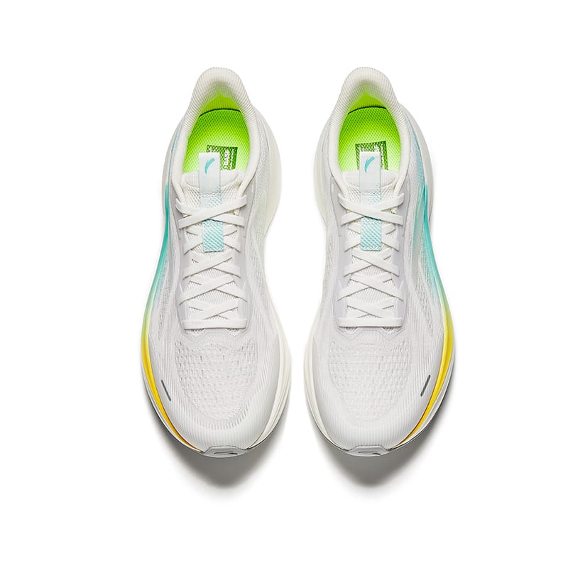 Anta Hydrogen Run 8 Cushioning Abrasion Resistant Low Top Casual Running Shoes Men's White Aqua Blue 112625541-3