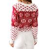 New autumn and winter products, casual Christmas snowflake long sleeved round neck knitted pullover sweater 3497 KTB