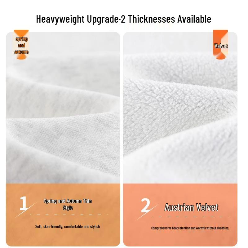 Petite Women's Fleece-Lined Wide-Leg Sweatpants - Autumn/Winter 2024, Loose, Thickened, Slimming, Casual, Straight-Leg Pants.