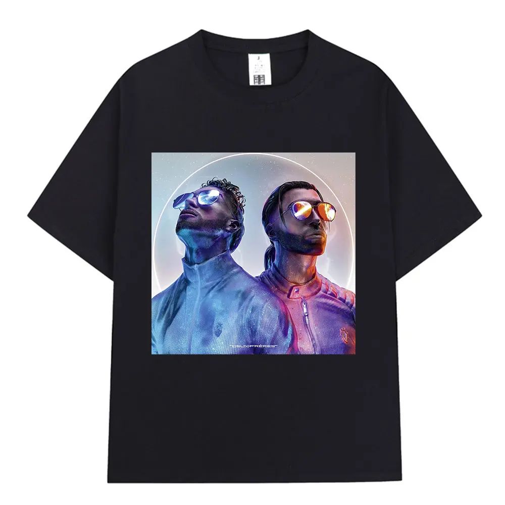 PNL Album Cantante Rap Francese Modello Stampato T-shirt Le Monde Chico T-shirt Estiva Hip Hop Moda Casual Street Wear Unisex