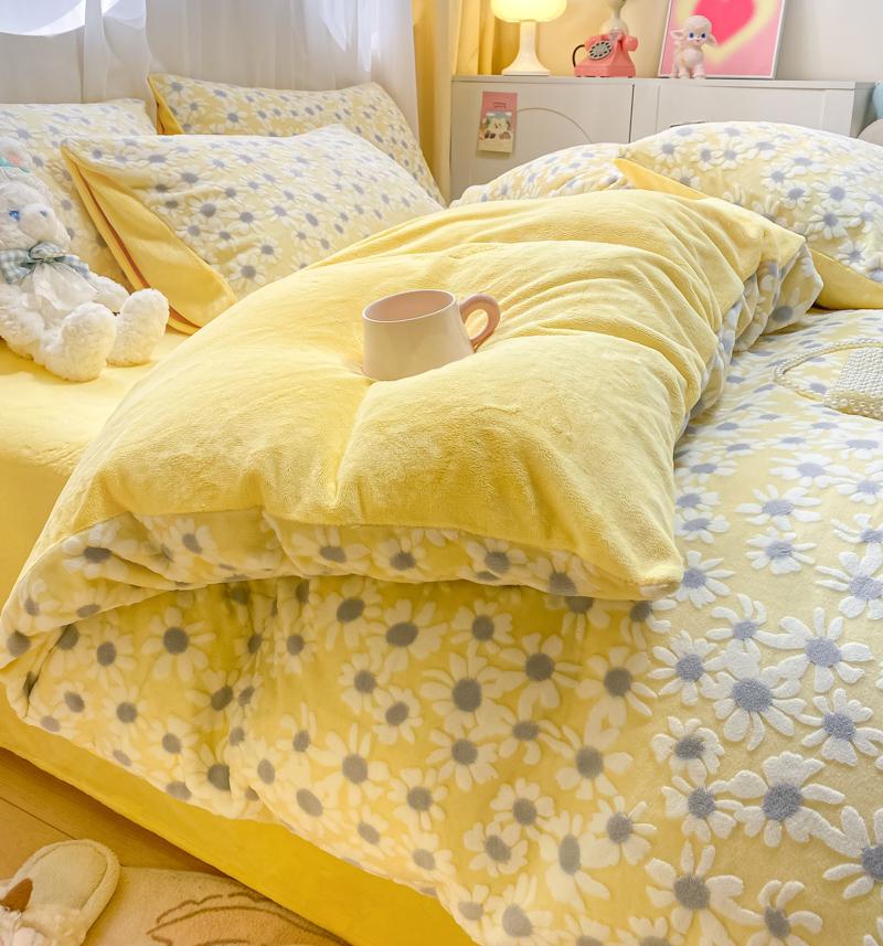 Thicken Winter Super Warm Duvet Cover for Double Bed 3D Carving Milk Velvet Comforter Cover Queen Funda Nordica Cama 150