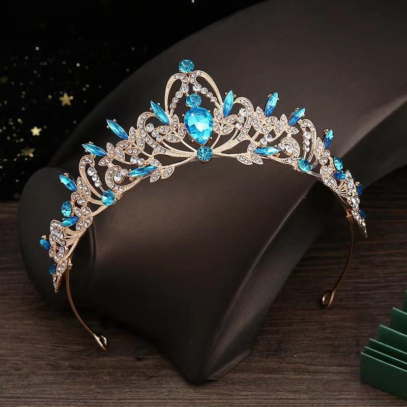 Bridal Accessories Wedding Dress Style Headwear Birthday Party Crown Headband Black High-end Performance Hair Accessories Crown