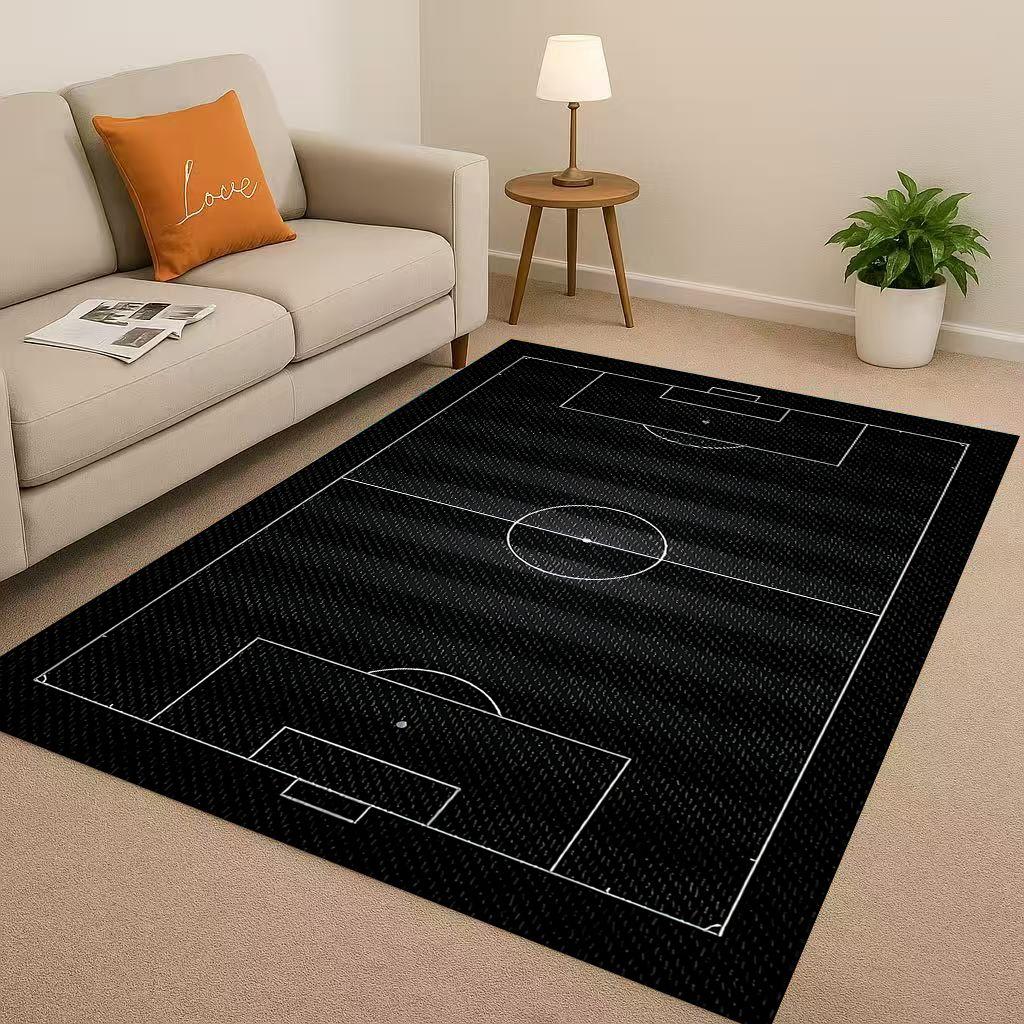 27 Style Basketball Court Art Living Room Non Slip Area Rug Soft Carpet for Bedroom Playroom Sofa,Easy Clean Home Decor Doormat