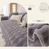Winter Rabbit Plush Sofa Towel Solid Color Thicken Sofa Cushion Corner Soft Slipcovers for Living Room Nordic Decor Couch Cover