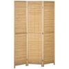 Room Divider Foldable Partition Screen Bamboo 3 Panel 120 Cm X 170 Cm X 1 8 Cm Natural