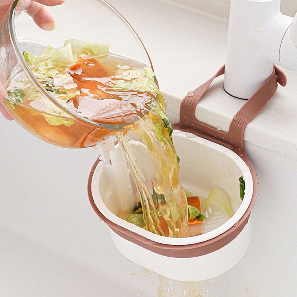 2Pcs Detachable Sink Hanging Strainer Basket Creative Food Residue Separator  Kitchen Accessories