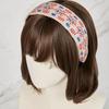 MAIA Garten Jacquard Haarband - Einfarbig Beige Rosa