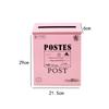 Wall Hanging Mail Box Retro Decorative Large Capacity Wall Mounted Mailbox for Home Office Outside House Front Door Yard Gate
