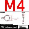 Verdickte 304/201 Edelstahl-Federring Elastischer Abstandshalter M3-M24