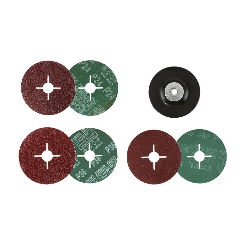 30KS 115mm 24#36#60 Úhlová bruska Křížový otvor Ocel Papír Brusný papír Brusný kotouč Leštící listy M14