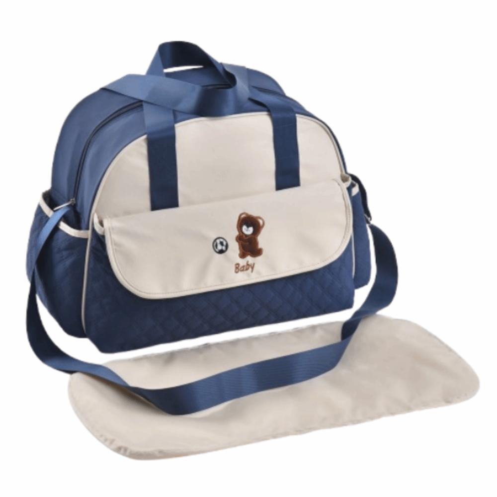 Bear Pattern Cartoon Mommy Bag Large Capacity Portable Diaper Bag Mommy Crossbody Bag Daily Use