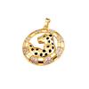 18K Gold Plated Devil's Eye Heart & Star Pendant Necklace