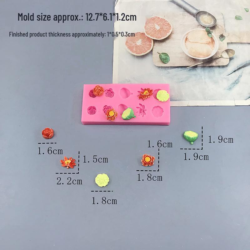 

Силиконовая форма Магнолия Лотос для мастики, глины, смолы и текстур лепестков