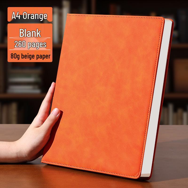 A4 Premium Leather Notebook for Business, Office, or Study - Customizable with Logo