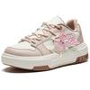 New Anta Wear Resistant Slip Resistant Coverage Low Top Skateboard Shoes Women's White Pink 122518033-3