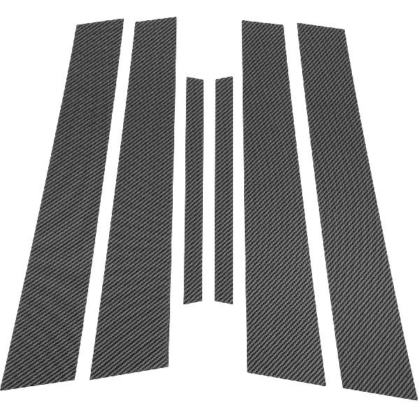 6 Pcs Door Pillar Window Trim for Nissan Maxima 2009-2015 Front Rear Left Right Anti Scratch Sticker Pillar Posts Cover Carbon Fiber Pattern Black