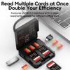 Xiaomi 5 Slot Portable USB/Type-C3.0 Memory Card Case high-speed Micro SD TF Card Holder Storage Box for SD/TF Card