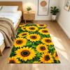 Sunflower Field Pattern Non-Slip Home Carpet Design for Office Decor Living Room Bedroom Gift