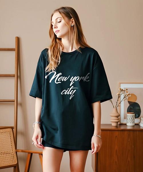 CRISCELO New York City T-Shirt_Black 20S Oversized Fit