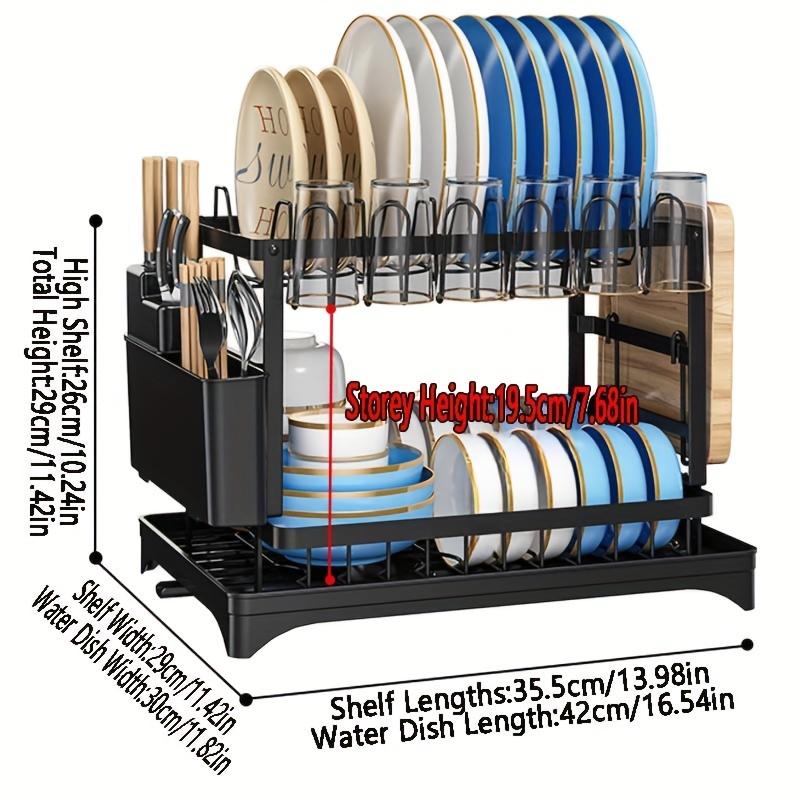 1 шт. двухслойная полка для посуды — фото 6