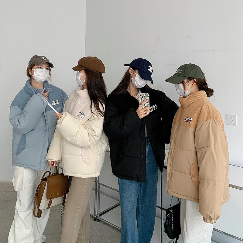 Cotton clothes women's Korean version loose 2025 new winter down padded jacket bread suit student thickened warm padded jacket trend