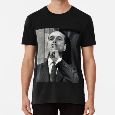 Jacques Chirac - Cicho! Koszulka Hush Chirac Jacques Chirac Polityka Francuski Polityk Prezydent Prawica Rpr Odzież Męska Camisetas