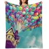 House In the Air Throw Blanket Sofa Throw Thermals For Travel Blankets For Baby Softest Blankets