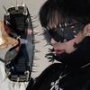 Coole Cyberpunk Metall Nieten Brille Brillen Neuheit Sonnenbrillen Brillen Punk Gothic Brillen Männer Frauen Sonnenbrillen Steampunk Brillen