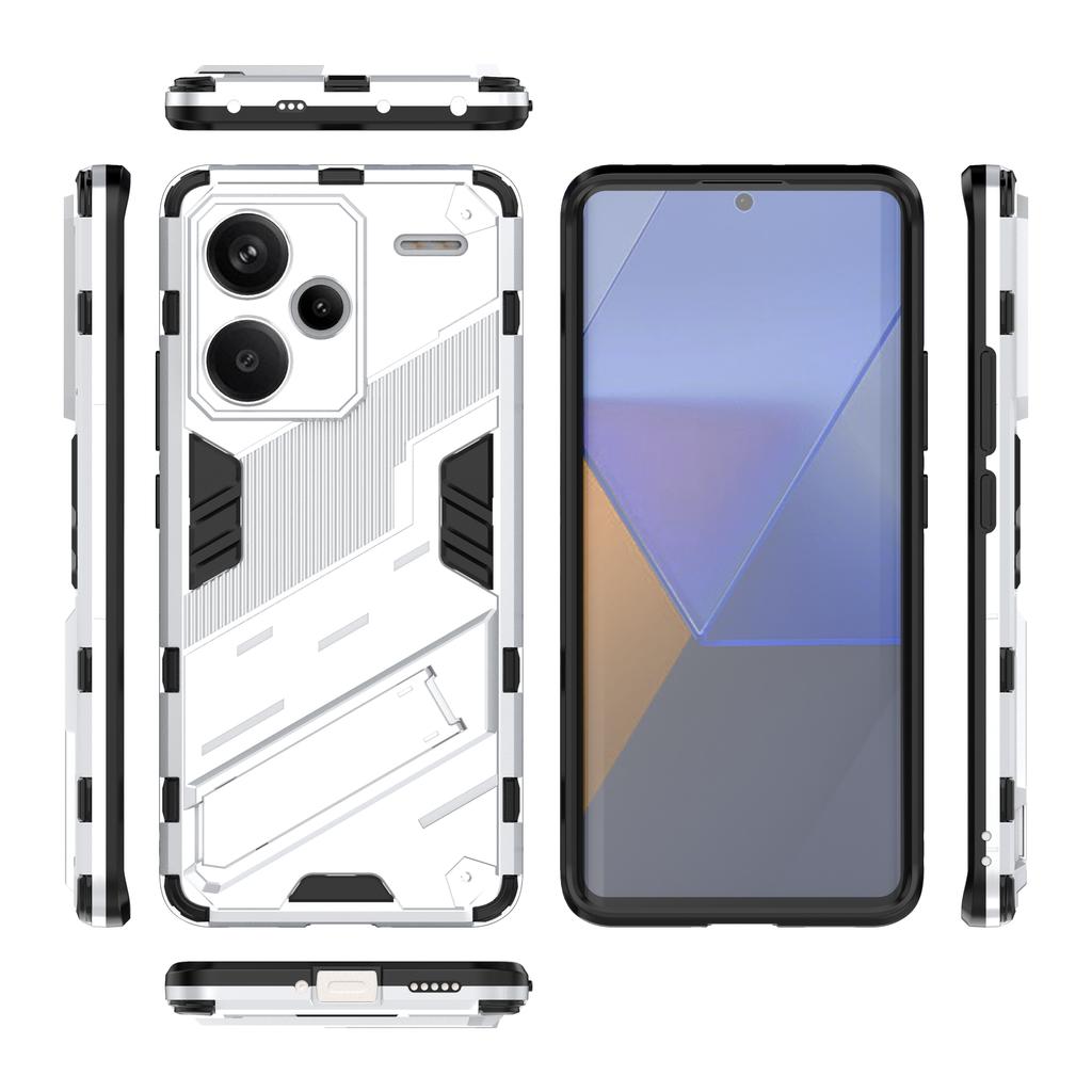 For Xiaomi Redmi Note 13 Pro+ 5G Case Anti-Scratch Kickstand PC+TPU Phone Cover