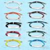 Multi-color Engravable Stainless Steel Bracelet with Number 16 Charm