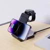 15W 3-in-1 Vertical Fast Wireless Charging Stand for Apple Phones, Watches, and Earbuds