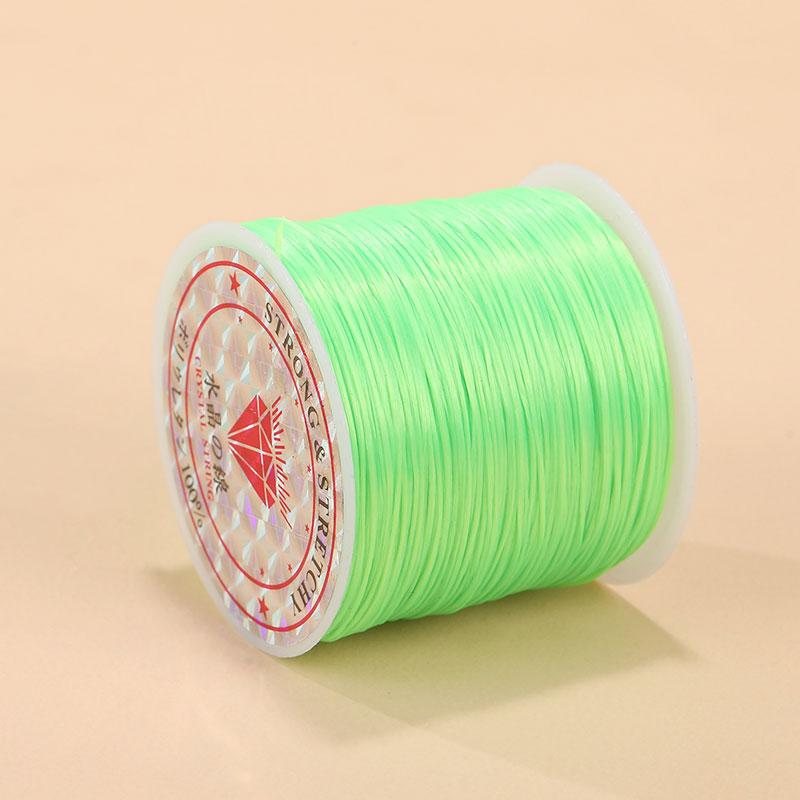 1Roll Beading Thread Accessories Flat Elastic Thread Elasticity Spandex DIY 0.8mm Elastic Cord Hand Knitting