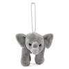 COLORATA Plush Asian Elephant Mascot Wild Cute Animal Keychain Doll Gift Christmas Present (Realistic Animal/with Chain) (Twice Tested) /