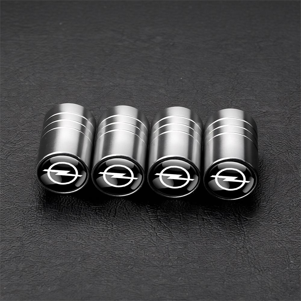 Q1021Car Wheel Tire Valve Caps Rim Cover Badge Auto Accessories For Opel Astra K H G J Insignia Corsa Tigra Zafira Mokka Vectra C Opc
