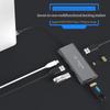 Multi Usb 3.0 Port 4k Vga Adapter To Splitter 3 Port Usb Hub Usb-c  Pd Charing Type C For Macbook Usb Hub Laptop Docking Station
