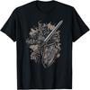 Medieval Knight Armor Sword Shield Dragon Vintage Graphic T-Shirt(1)