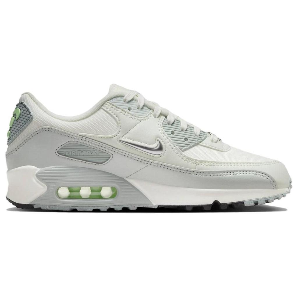 Nike Air Max 90 SE Molten Metal Women Sneakers Cream Sail Metallic-Silver FN6948-100