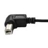 1.5m/5ft USB 2 Male to USB Type A Type B Male Right Angle