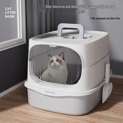 HELLOJOY Lettiere per Gatti Completamente Chiuse Anti-Schizzi