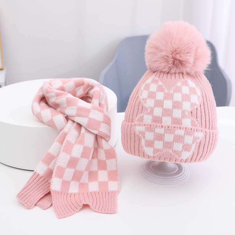 Autumn and Winter Children's Knitted Hat Baby Warm Windproof Ear Protection Pullover Hat Korean Style Fashionable Personalized Baby Woolen Hat
