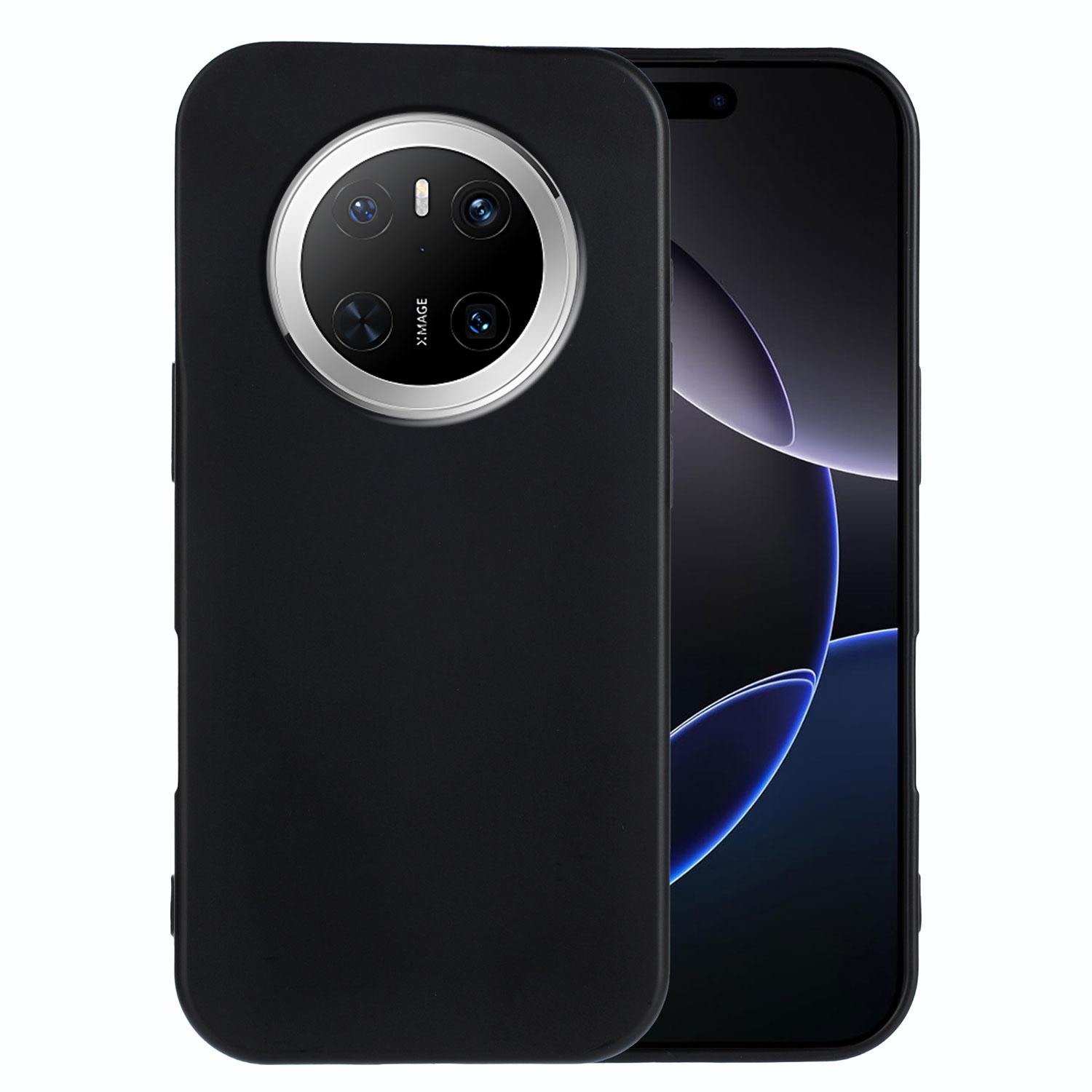 

For Huawei Mate 70 TPU Case Soft Matte Anti-fingerprint Phone Back Cover Black