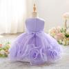 0-3J Weihnachtskleid Neugeborenes Taufe Hochzeitskleid für Baby Mädchen Erste Geburtstagsparty Kleidung Kleinkind Mädchen Taufkleid Kleidung L3017
