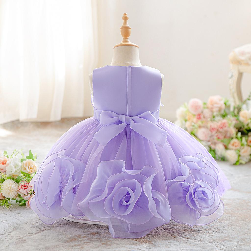 0-3J Weihnachtskleid Neugeborenes Taufe Hochzeitskleid für Baby Mädchen Erste Geburtstagsparty Kleidung Kleinkind Mädchen Taufkleid Kleidung L3017