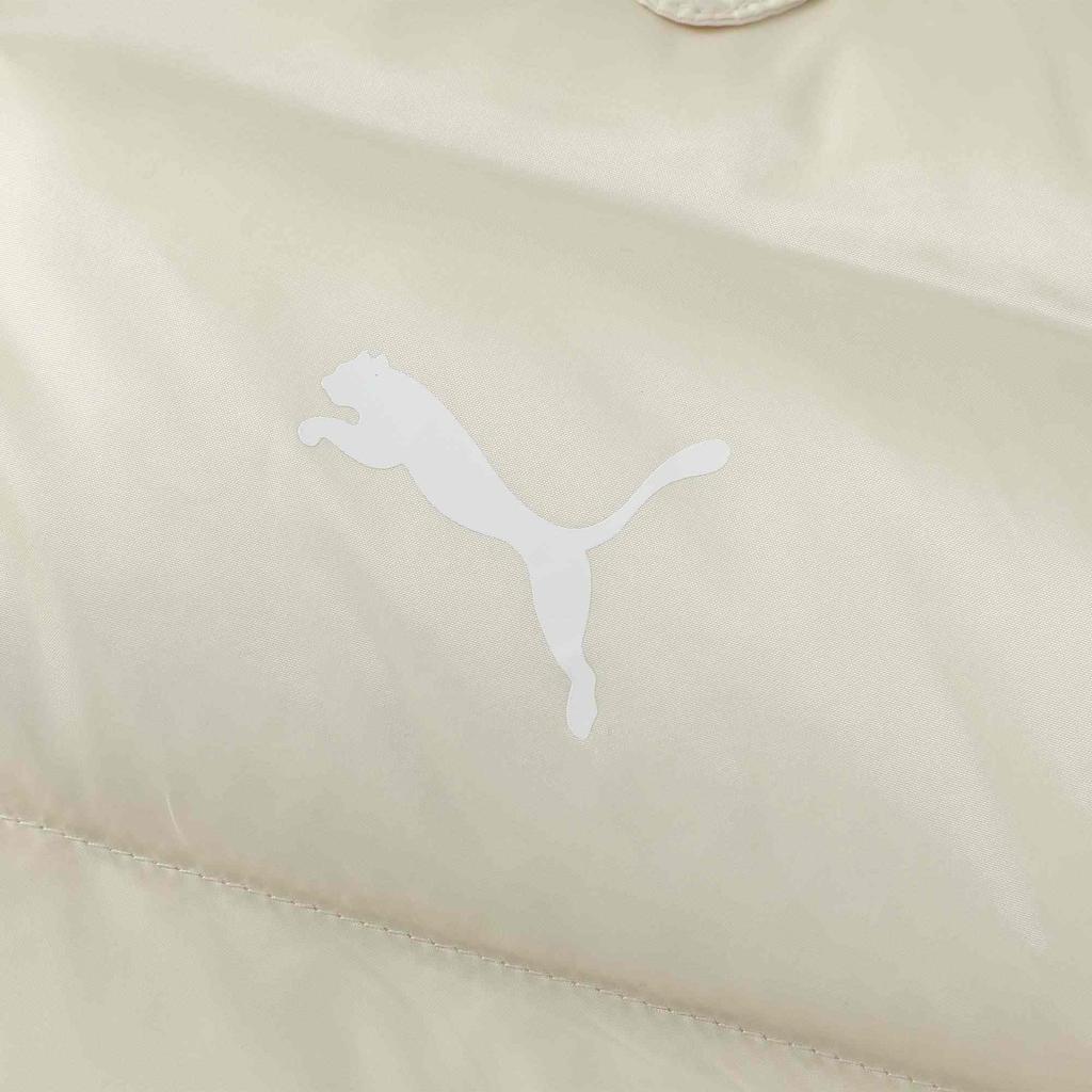 Puma Shiny Down Vest Warmcell Solid Thick Warm Hooded Down Gilet Women Vest Snow-White 629271-87