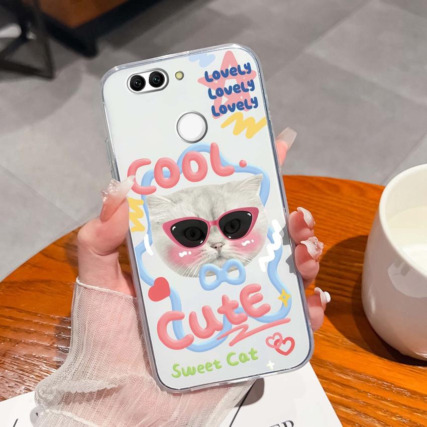 For Huawei Nova 2 2S 3 3e 4 4e 5 5i 7i 6 7 SE Luxury Clear Phone Case Beautiful Butterfly Wing Pattern Soft Silicone Anti Fall Shell For Huawei Casing