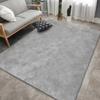 Solid Color Simple Living Room Carpets Light Luxury Art Rugs for Bedroom Decor Large Size Lounge Mat Thickened Flannel Carpet