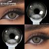 1 Pair Colored Contact Lenses for Eyes Natural Blue Eye Lenses Gray Lens Eye Contacts Cosmetic Beauty Pupil Makeup Lens