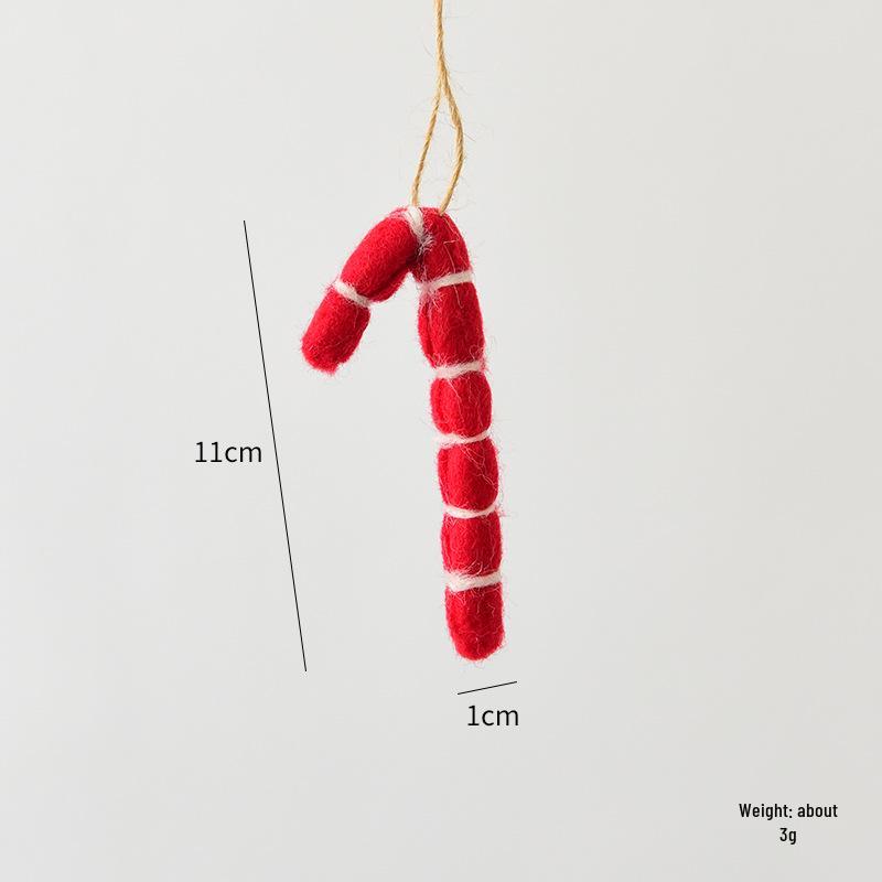 Christmas Festival Snowflake Pendant: Felt Gingerbread Cartoon Ornament