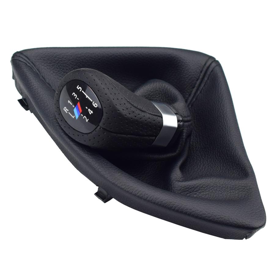For BMW  E87 X1 6Speed Left Drive Gear Shift Knob Head Boot Cover
