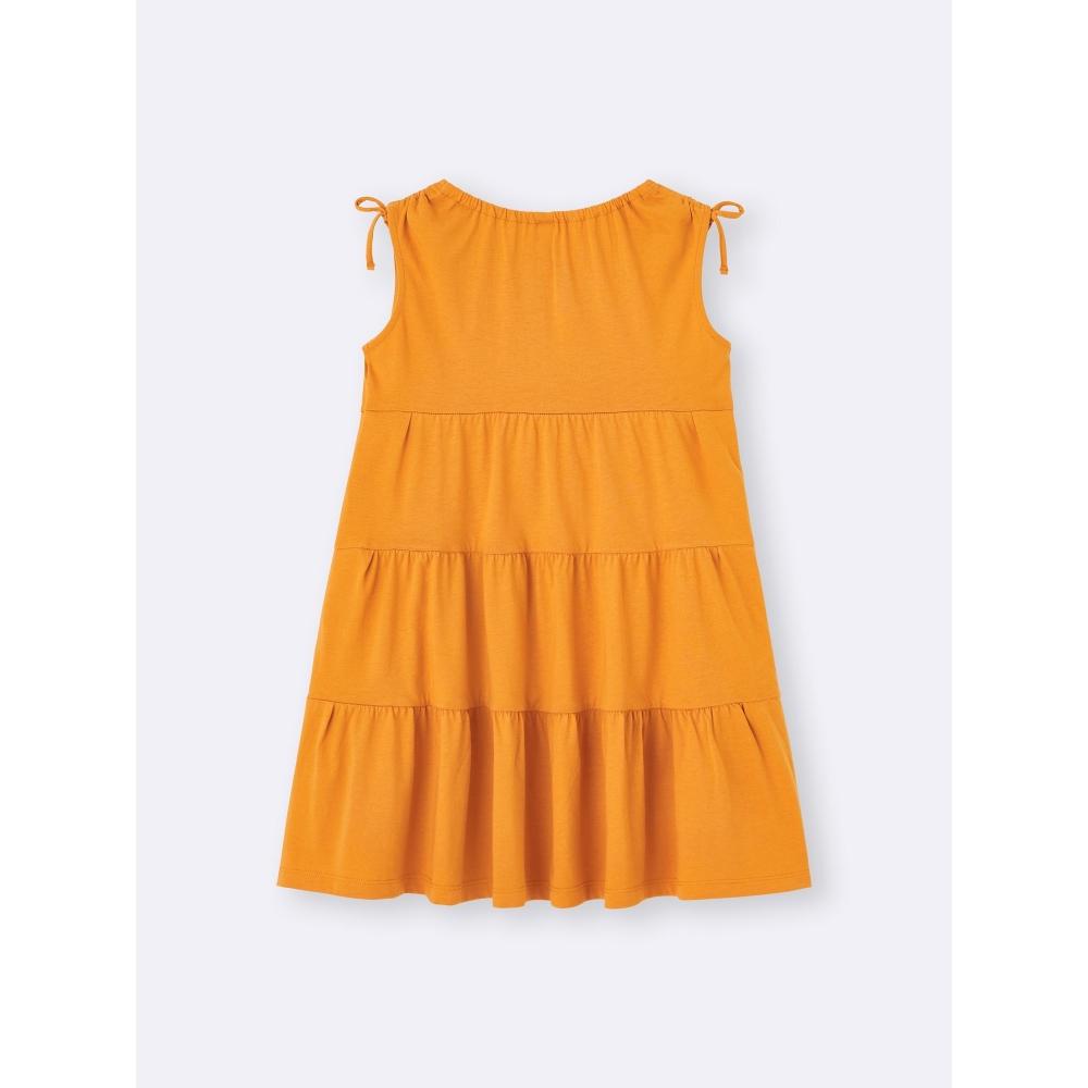 GU by Uniqlo Girls Cut And Sew Tiered Dress